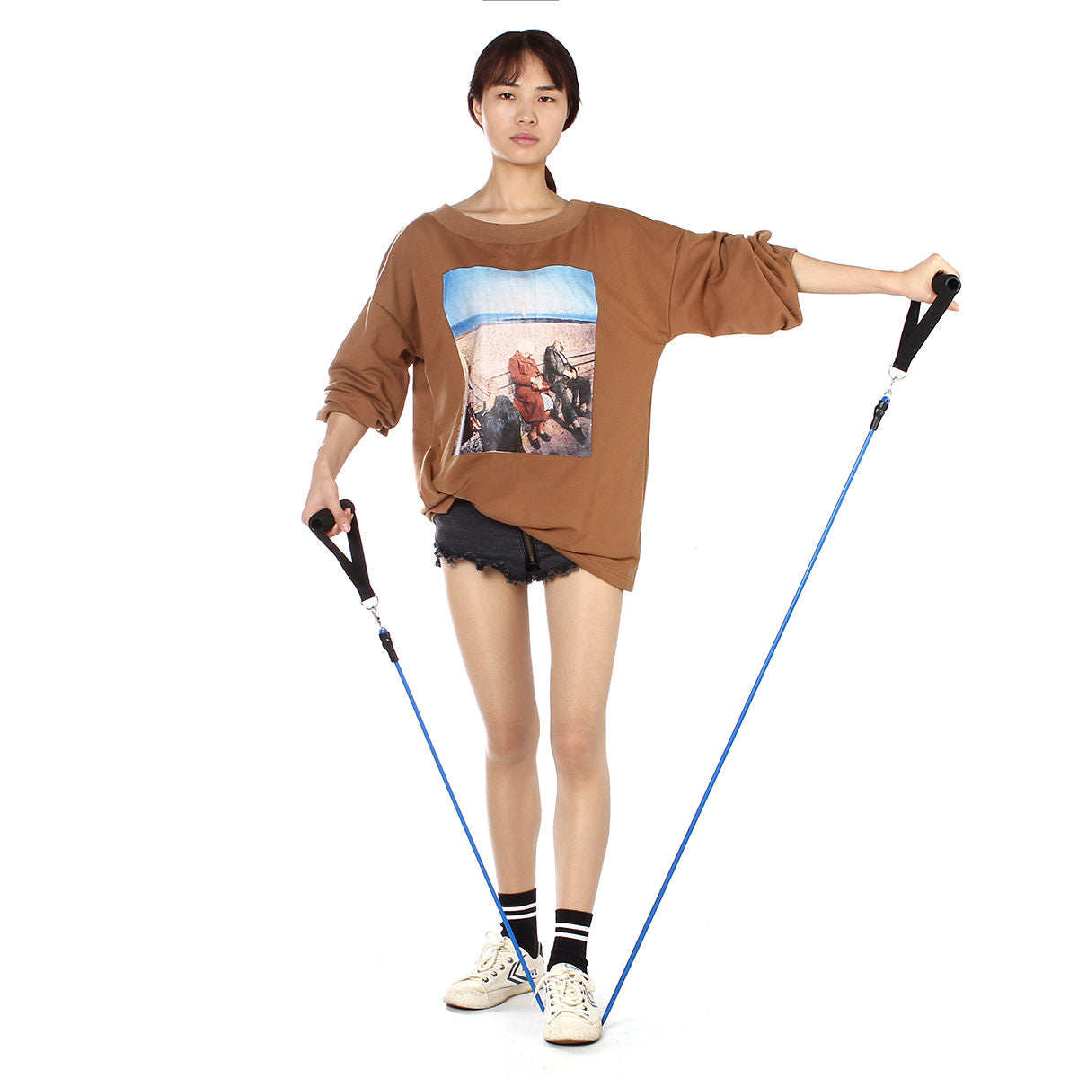 Fitness Resistance Bands Sport Pull Rope Yoga Band Home Gym Exercise Tools